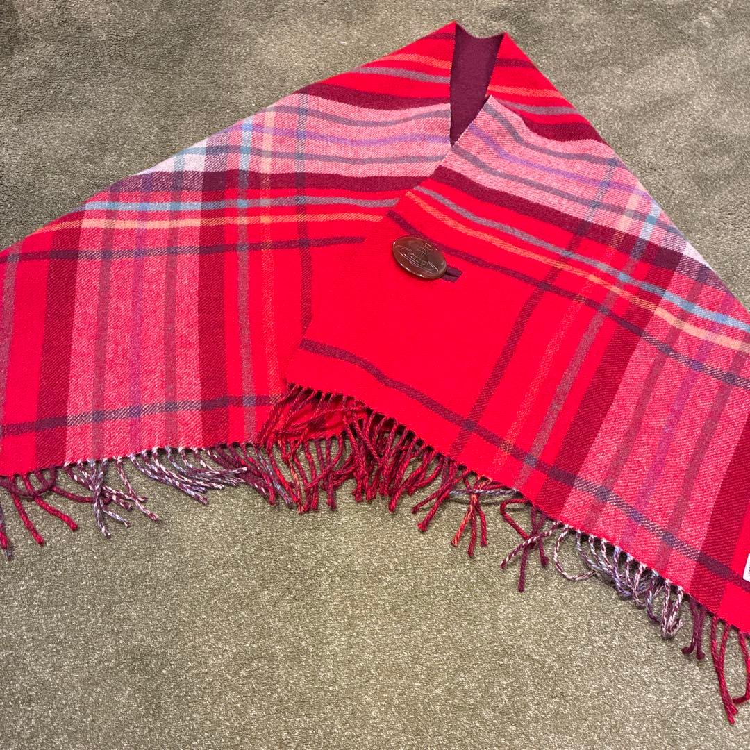 Vivienne Westwood リバーシブル ボタン付 ケープ ポンチョ