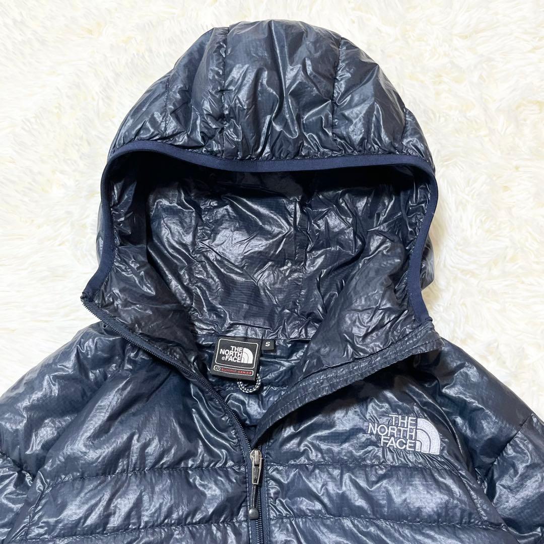 ノースフェイス ライトヒートフーディー ダウン サミットシリーズS ネイビー