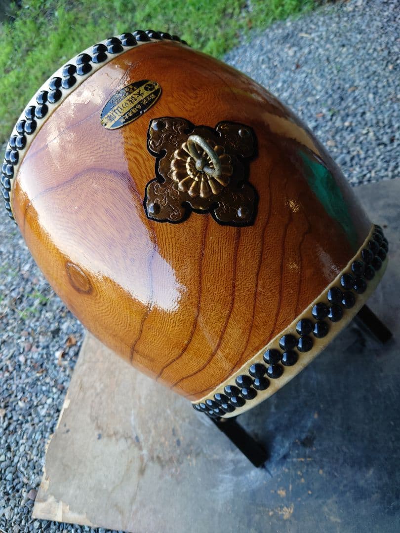 和太鼓.9寸ケヤキくり抜き胴