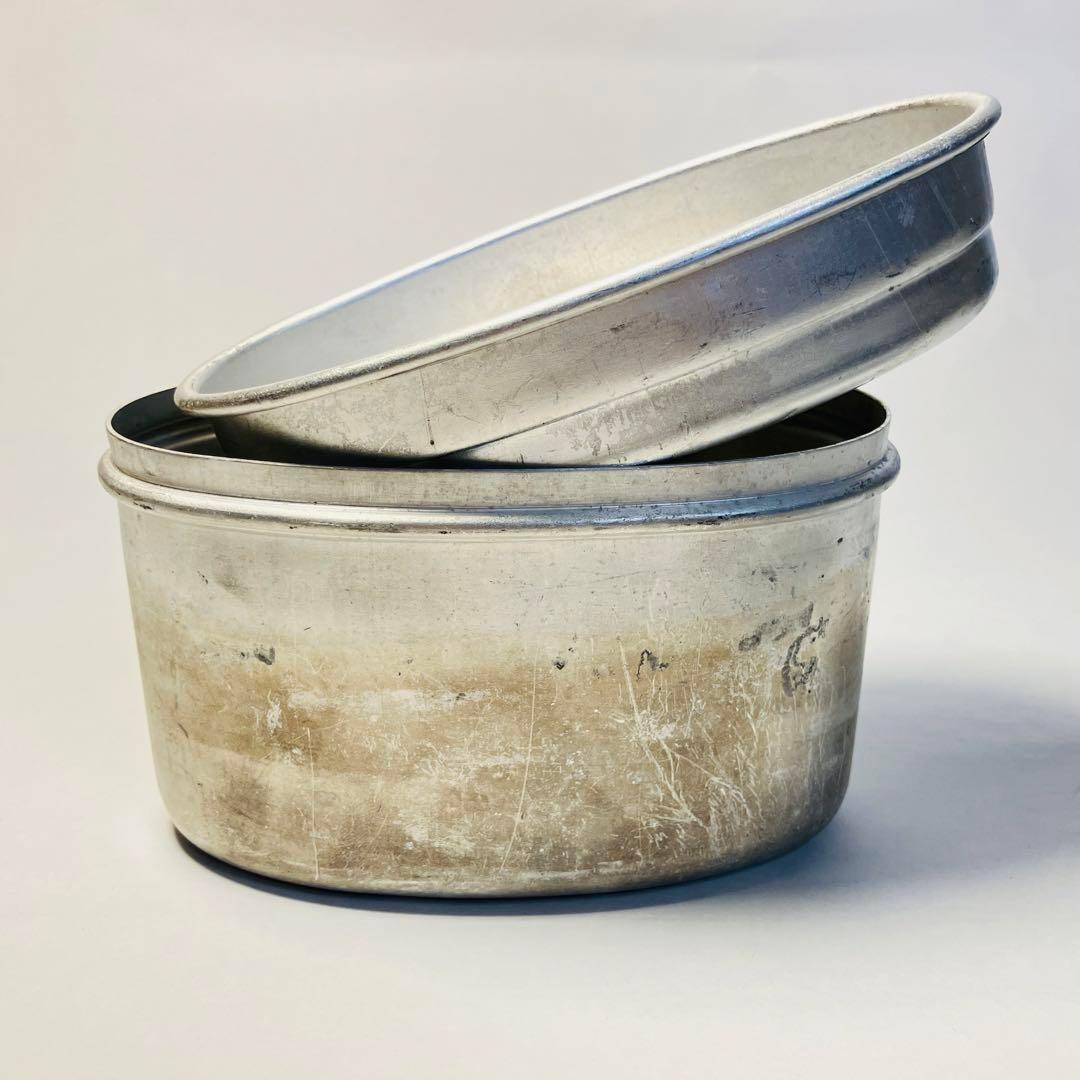 ■ヴィンテージ■フランス製■3ピース　クッカー　メスキット　メスティン■アルミ