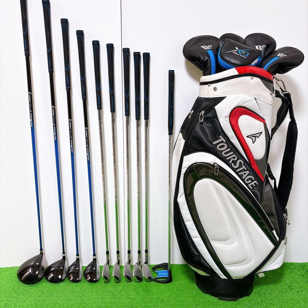 良品 ワールドイーグル 現行 メンズ　ゴルフ 10本　セット S 初心者