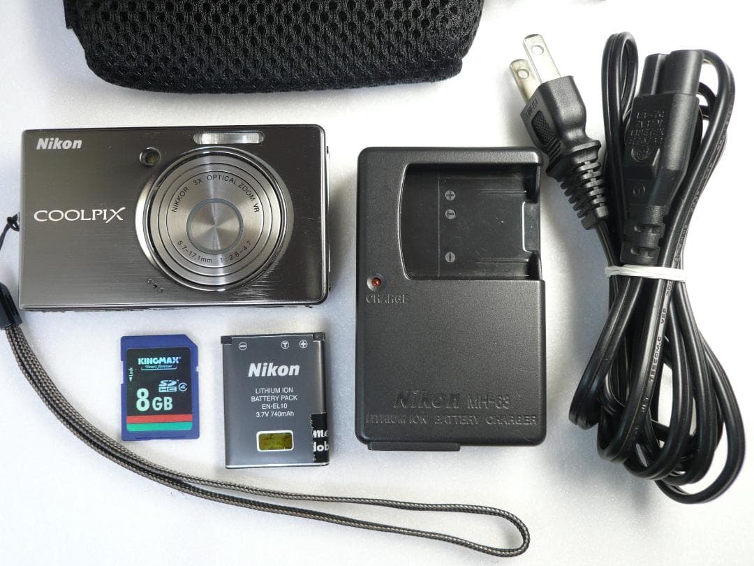 Nikon★COOLPIX S510⭐️極美品⭕️安心の実働品❤️ガンメタの輝き
