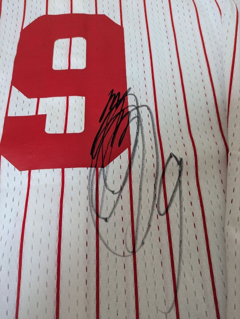 広島東洋カープ 緒方孝市 選手時代 サイン入りユニフォーム 当時物