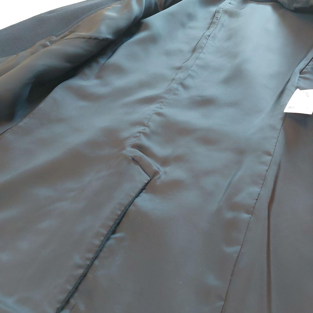 美品✨Theory メンズ スタンドカラーコート ウール ネイビー