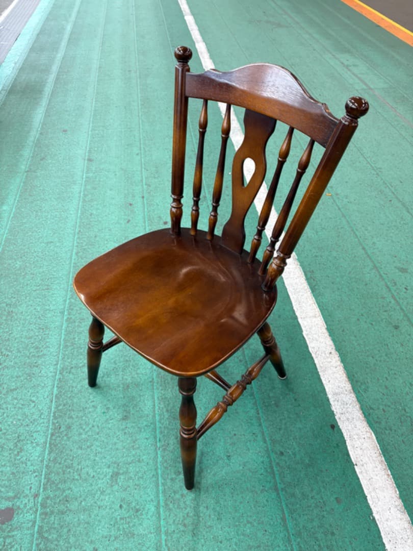 飛騨産業　キツツキ　ウィンザーチェア　ダイニングチェア　ヴィンテージ　昭和レトロ