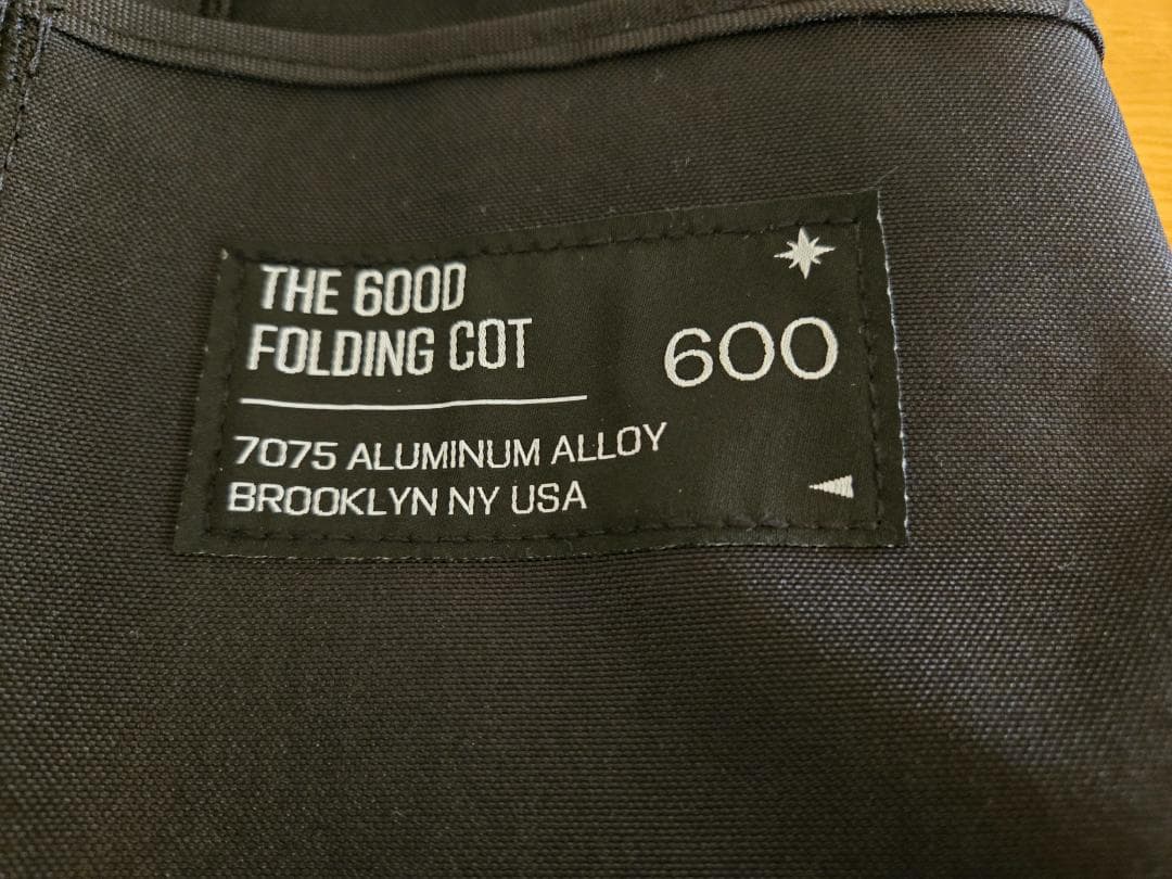 【新品】ブルックリンアウトドアカンパニー 600Dフォールディングコット 黒
