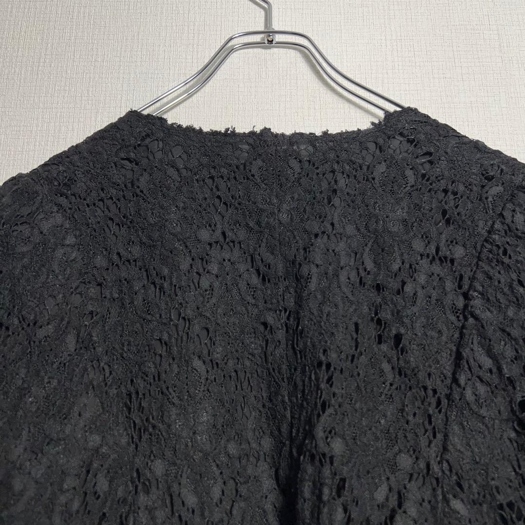 コムデギャルソン フラワーレースケープジャケット ポンチョ シアー 花柄 羽織り