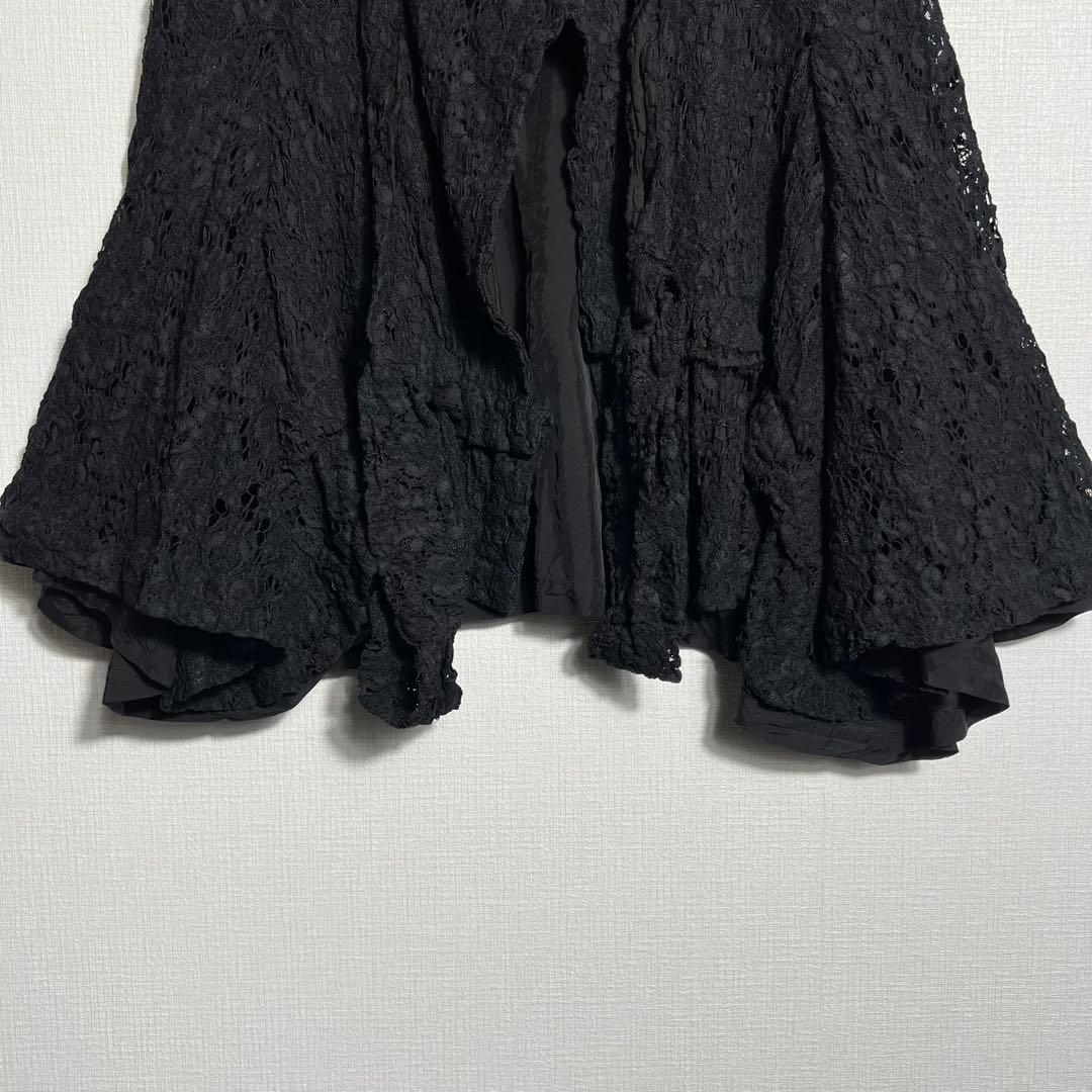 コムデギャルソン フラワーレースケープジャケット ポンチョ シアー 花柄 羽織り