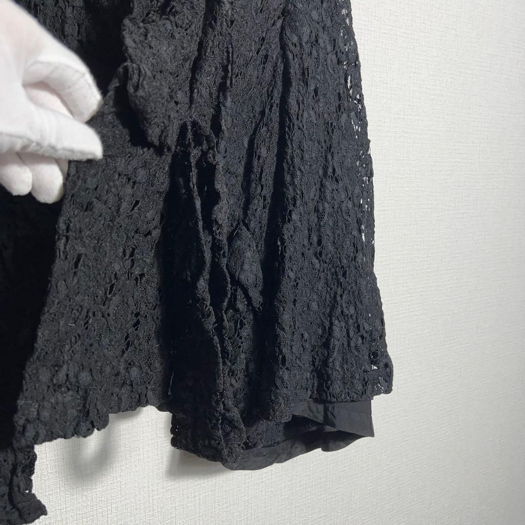 コムデギャルソン フラワーレースケープジャケット ポンチョ シアー 花柄 羽織り