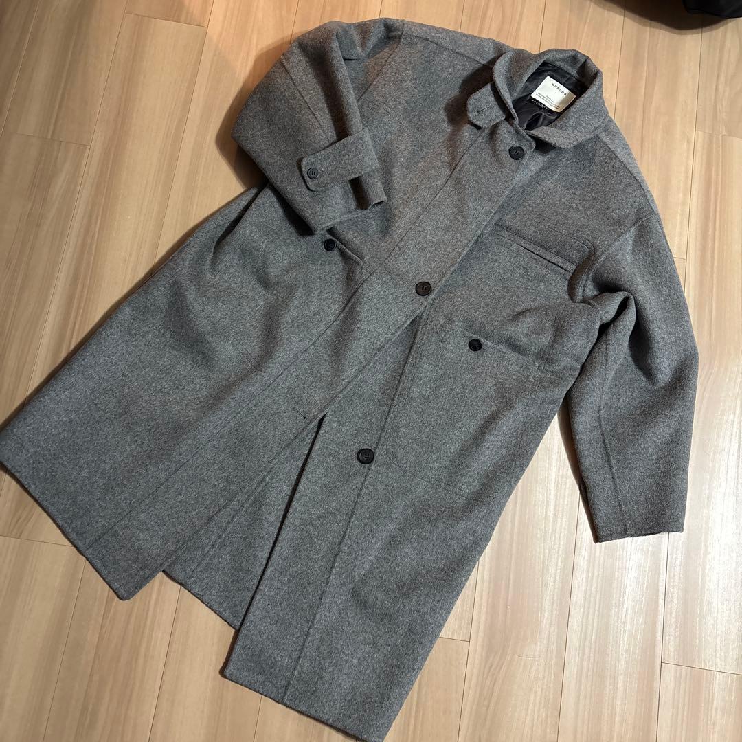 nokcha ハンドメイド グレー チェスターコート　ロング　お値下げ