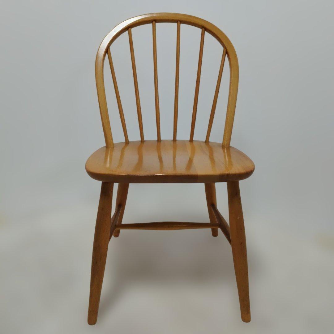 ②【引き取り歓迎】飛騨産業 キツツキ ウィンザーチェア 北欧 ダイニングチェア