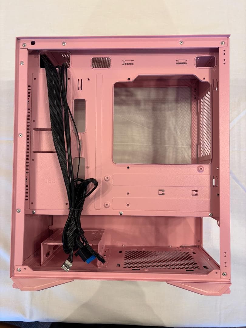 【美品】DLM 22 桜色 ピンク 自作PCケース ガラスパネル