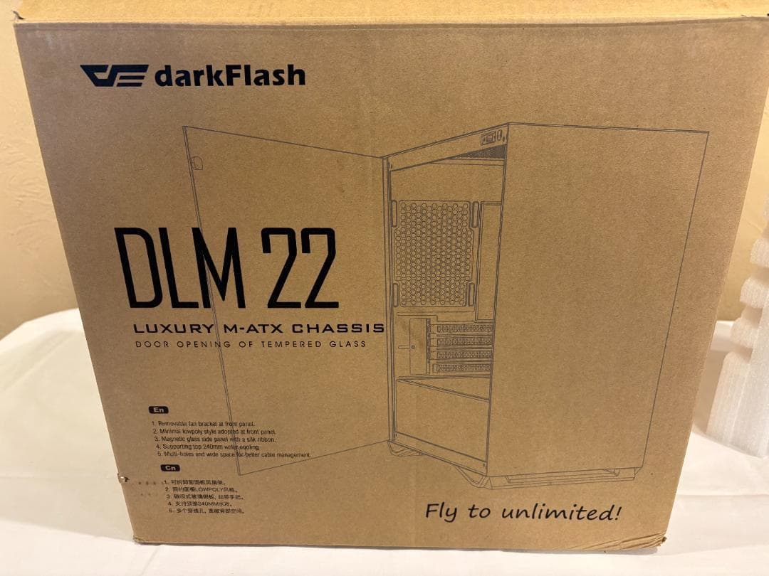 【美品】DLM 22 桜色 ピンク 自作PCケース ガラスパネル