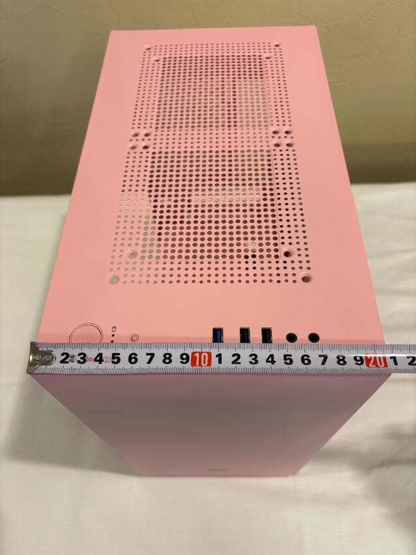 【美品】DLM 22 桜色 ピンク 自作PCケース ガラスパネル