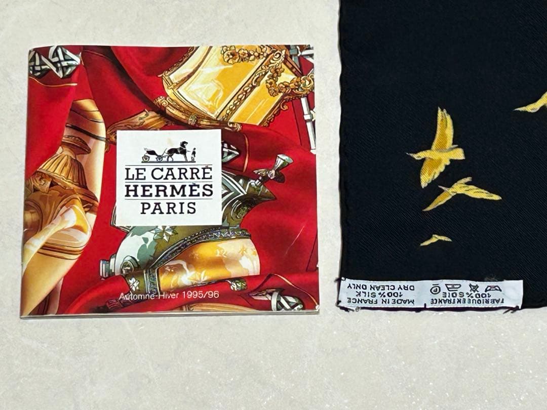 HERMES カレ 90 L'ATLANTIDE スカーフ シルク 【美品】