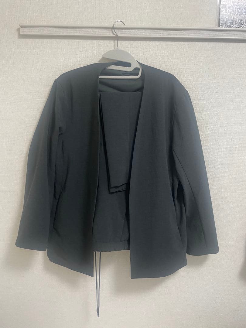 【RIRANCHA】セットアップ / ノーカラージャケット & スラックス