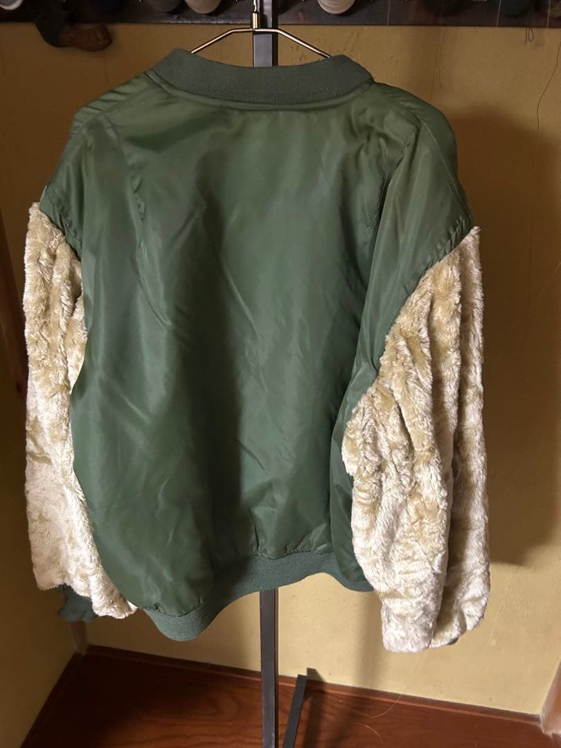 90s PHANTOMMILITARY MA-1ヴィンテージブルゾン　デカジップ