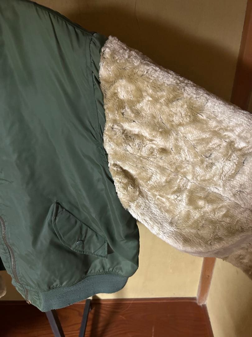 90s PHANTOMMILITARY MA-1ヴィンテージブルゾン　デカジップ