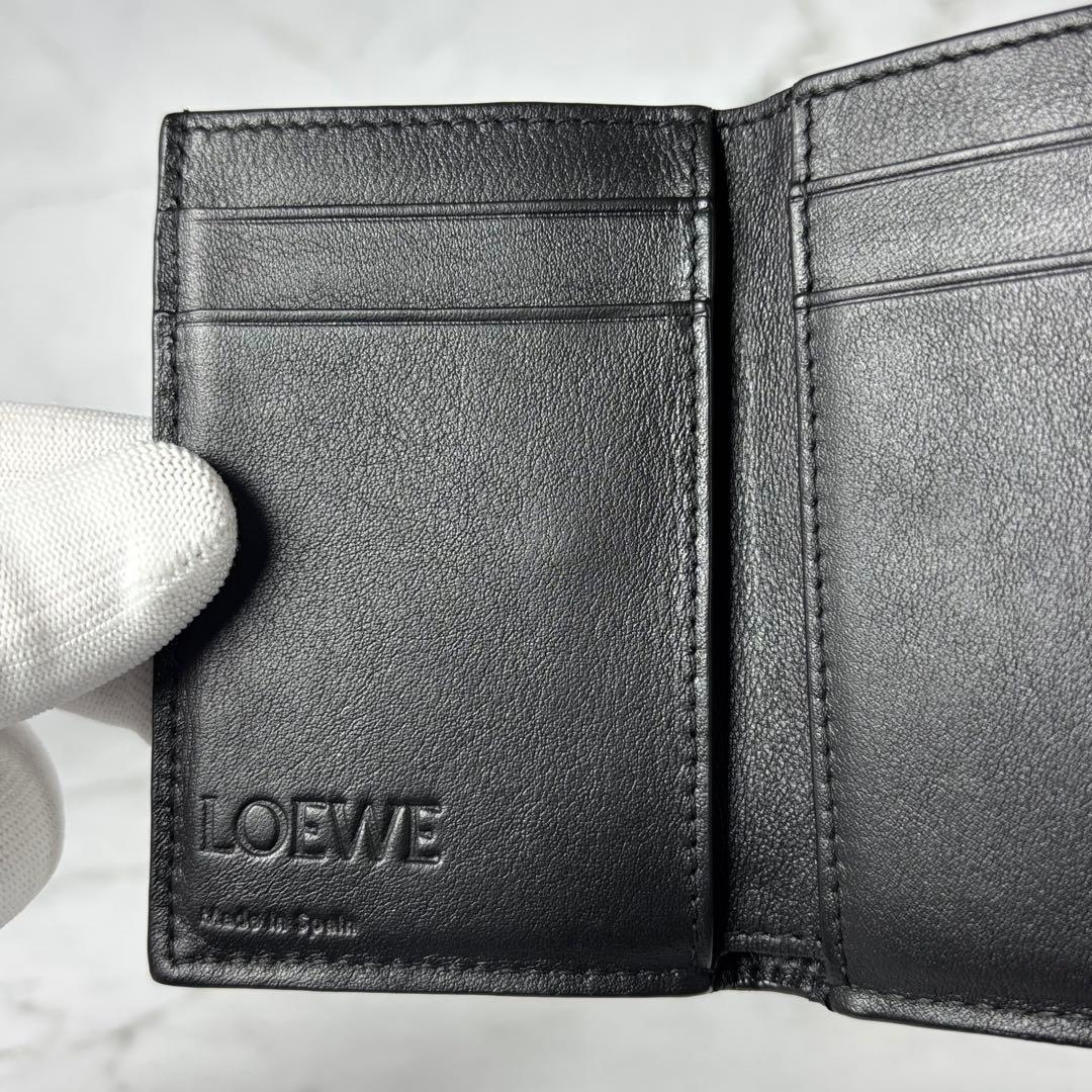 ロエベ　アナグラム　トライフォールドウォレット　Wホック　三つ折り　財布