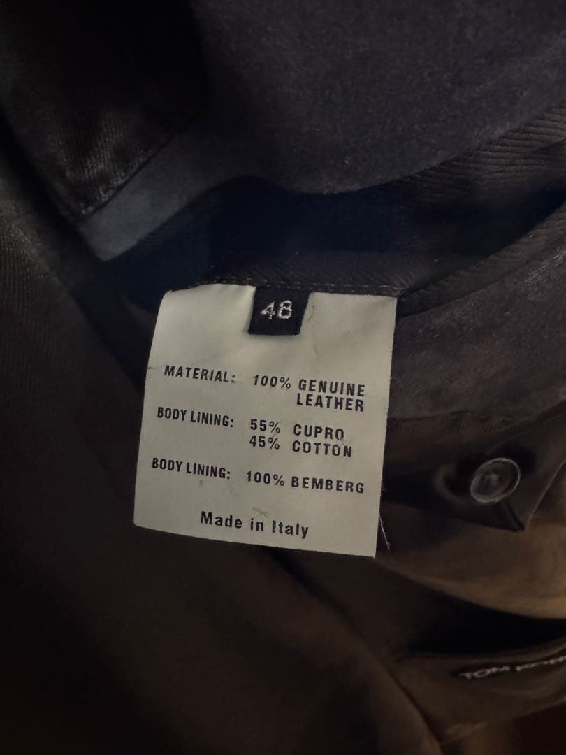 TOMFORD トムフォード スエードジャケット サイズ48