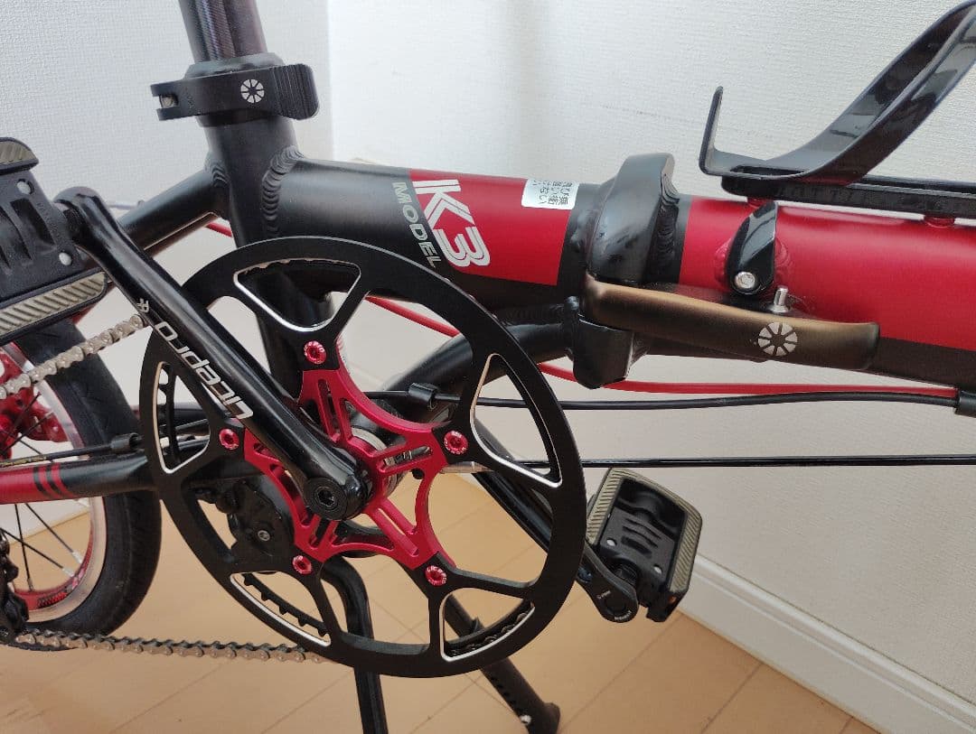 DAHON K3 カスタム車両 赤黒