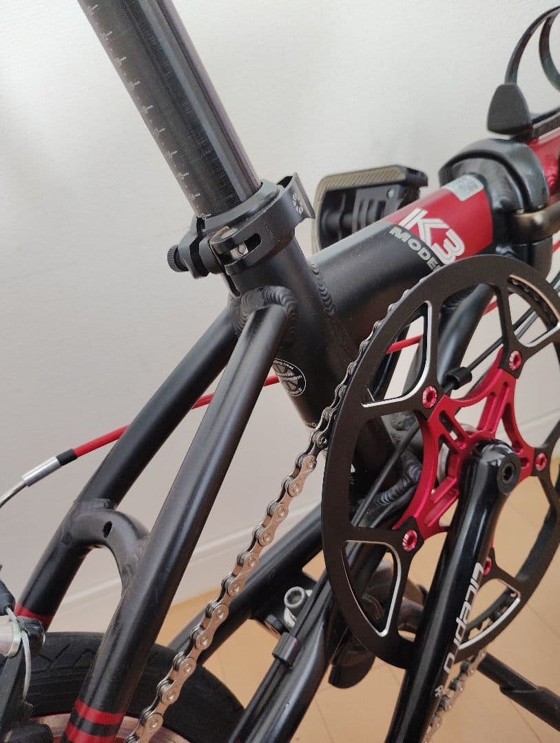 DAHON K3 カスタム車両 赤黒