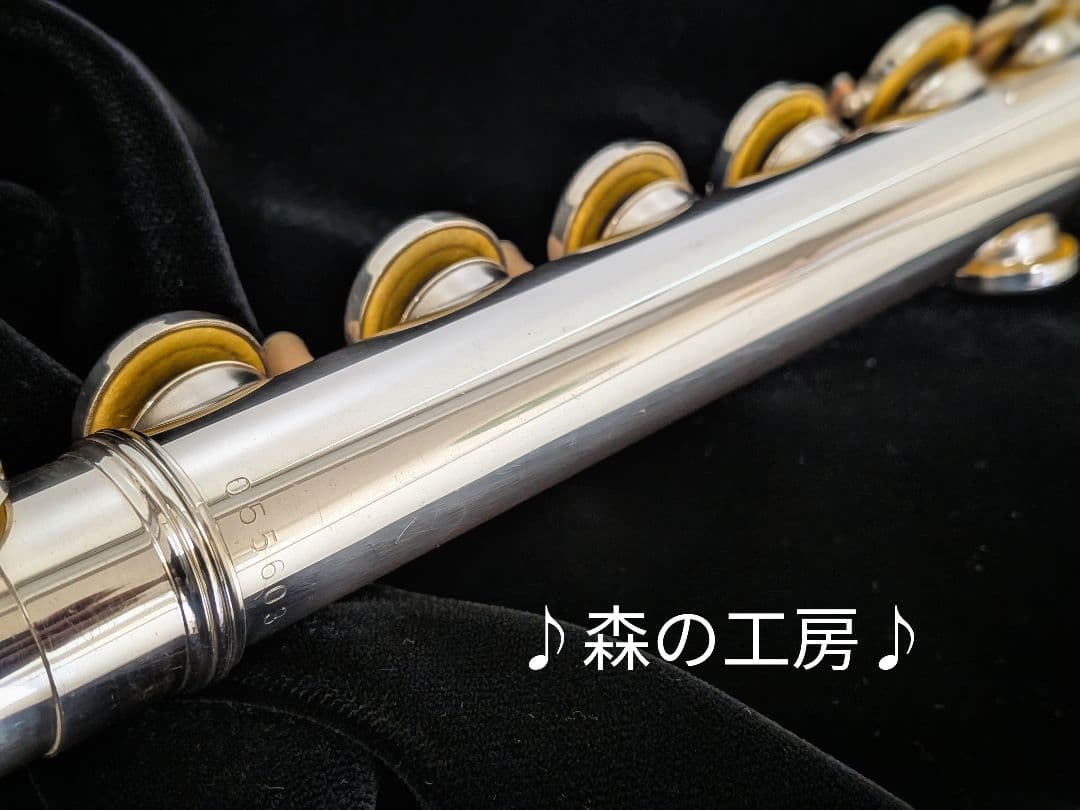 値下げ‼️中古フルート専門店‼️銀メッキ　ヤマハフルート YFL211S Eメカ