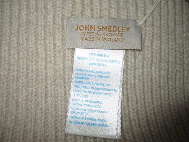 JOHN SMEDLEY　ジョンスメドレー　カシミア　マフラー　未使用品