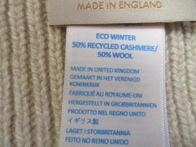 JOHN SMEDLEY　ジョンスメドレー　カシミア　マフラー　未使用品