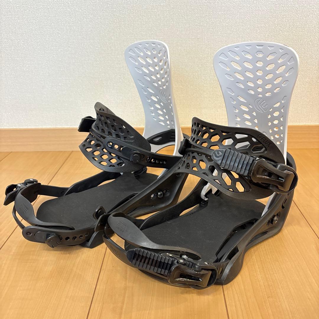 FLUX PR ホワイトMサイズ スノーボードビンディング