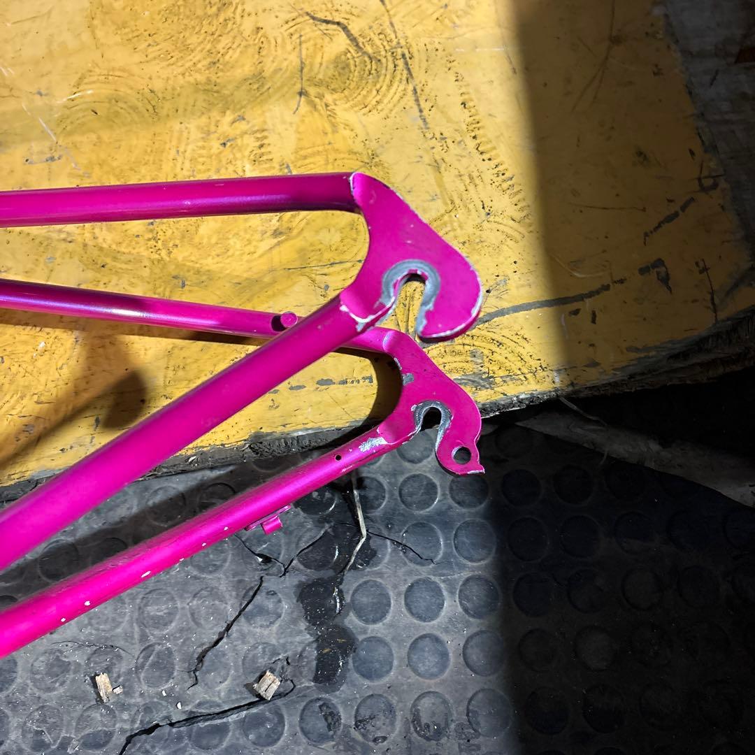 SOFTRIDE ロードバイクフレーム ピンク/イエロー