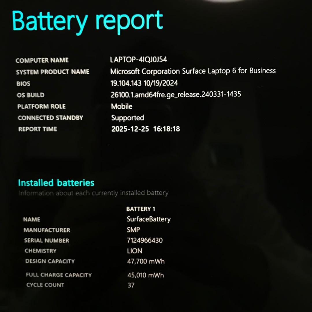 【準新品・保証】 Surface laptop6 16G/256G Office