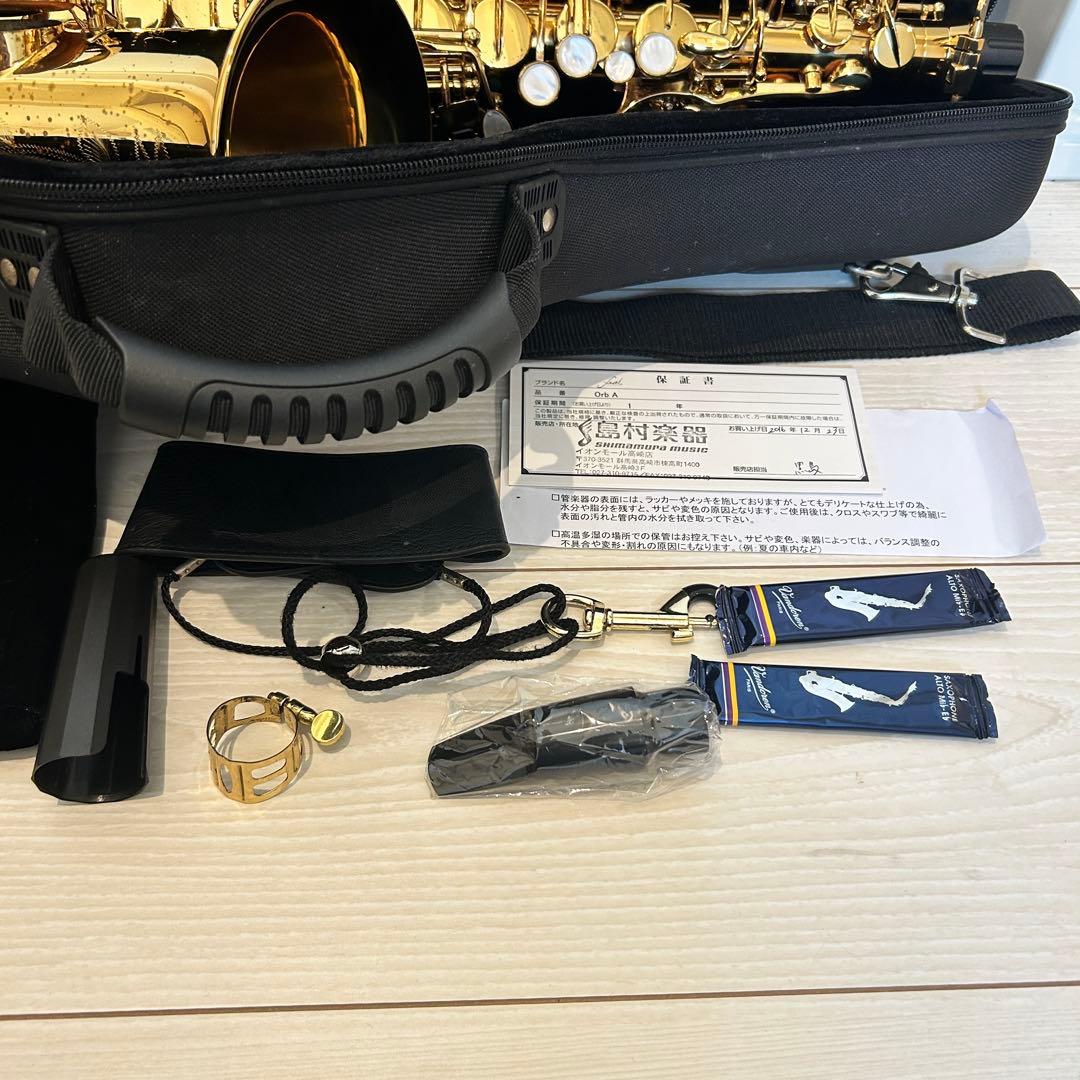 Festi Orb A アルトサックス 島村楽器　美品 豪華彫刻　白蝶貝キー