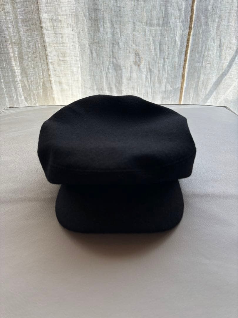HERMES 黒 ベレー帽