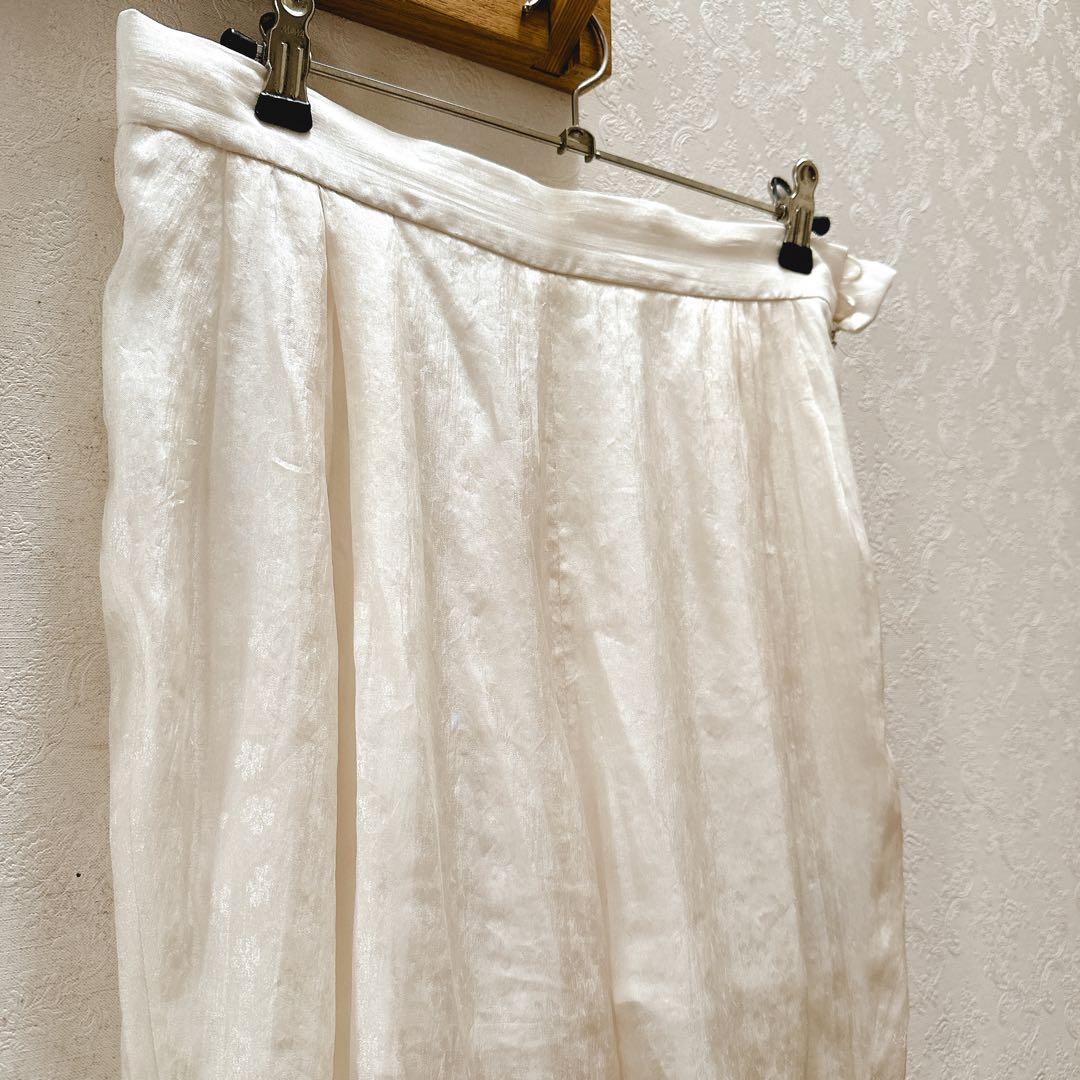 mameシアーパンツFloral Jacquard Sheer Trousers