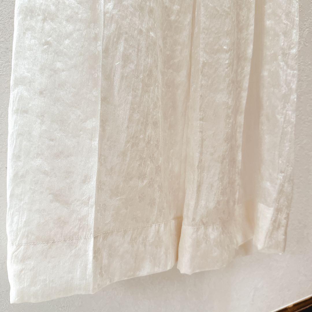 mameシアーパンツFloral Jacquard Sheer Trousers