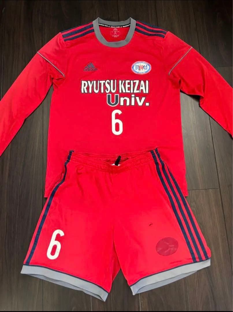 流通経済大学サッカー部トレーニングウェア上下セット 流通経済大学