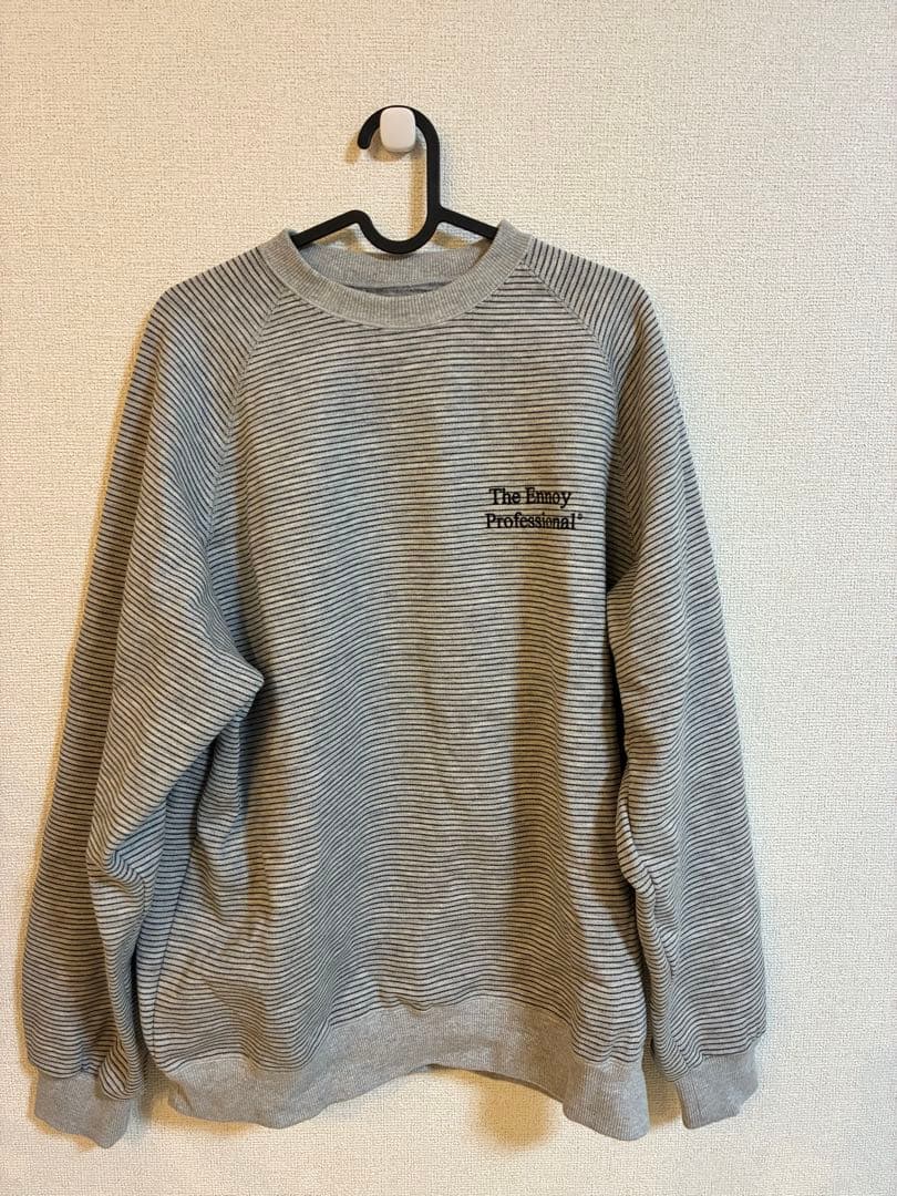 ENNOY BORDER CREW NECK SWEAT エンノイ　スウェット