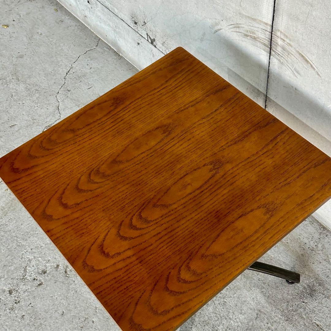 ✦無骨✦ミッドセンチュリーテイスト × 昇降式カフェテーブル　鉄脚