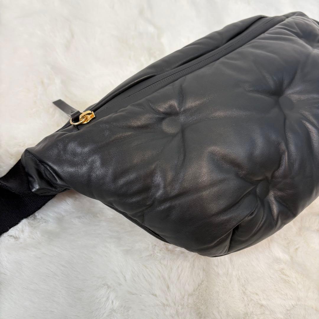 美品 メゾンマルジェラ グラムスラム レザー ボディバッグ ウエストポーチ