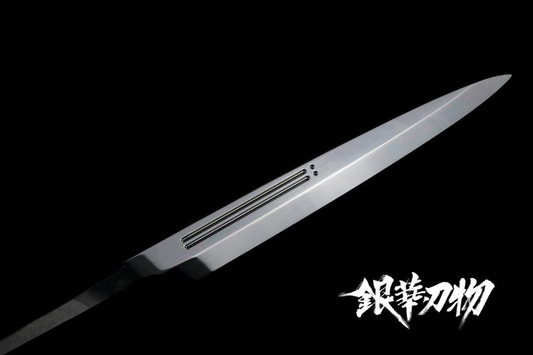 水焼き尺2寸、白一鋼、オオル鏡面仕上げ