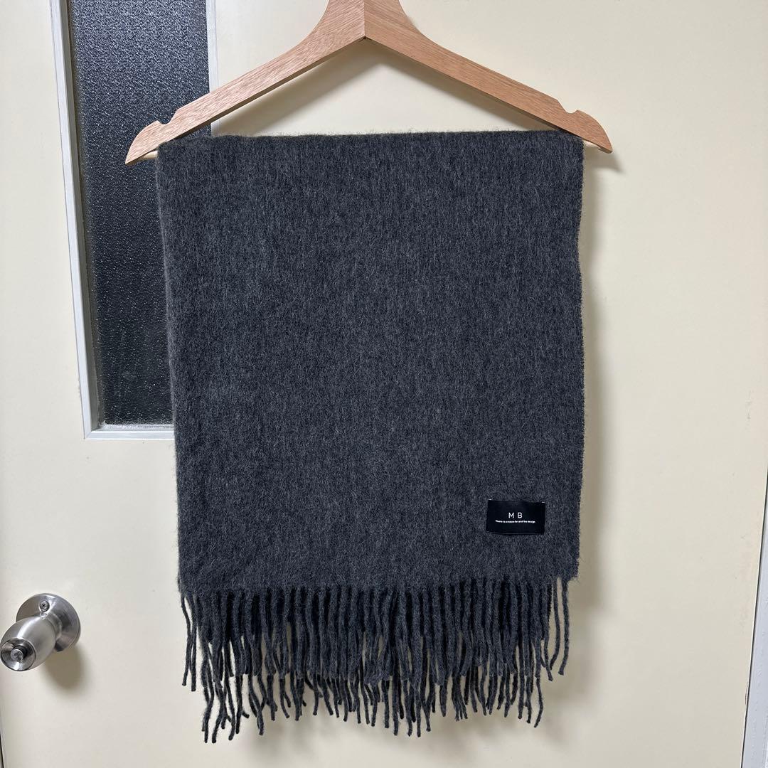 MB ハイエンドウールカシミアストール グレー