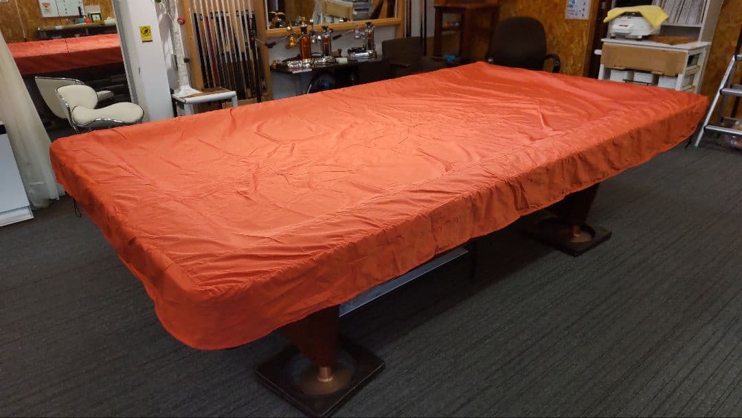 ビリヤード　テーブル　カバー　９フィート用　防水　（色ブラウン）