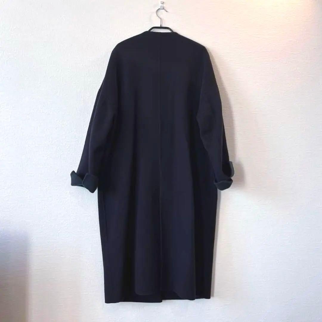 ENFOLD ウールリバー コート 36 ◇ ネイビー ◇ エンフォルド