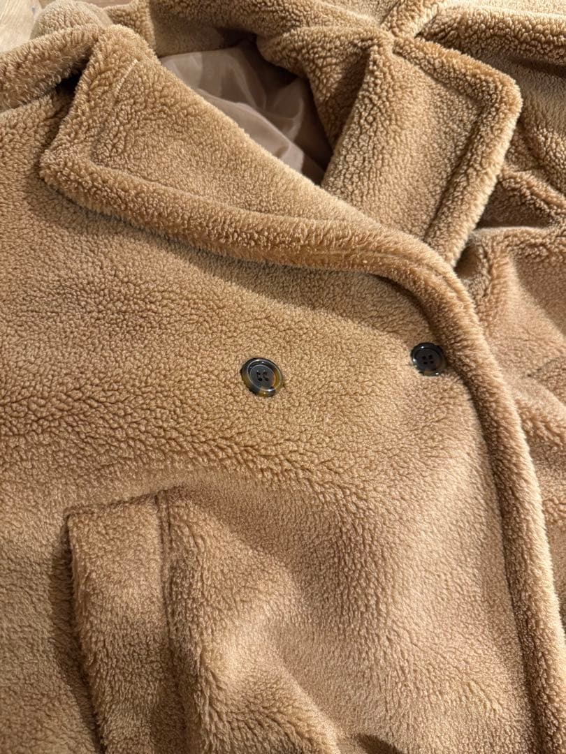 【AIJAN】テディボアロングコート　キャメル【新品未使用】