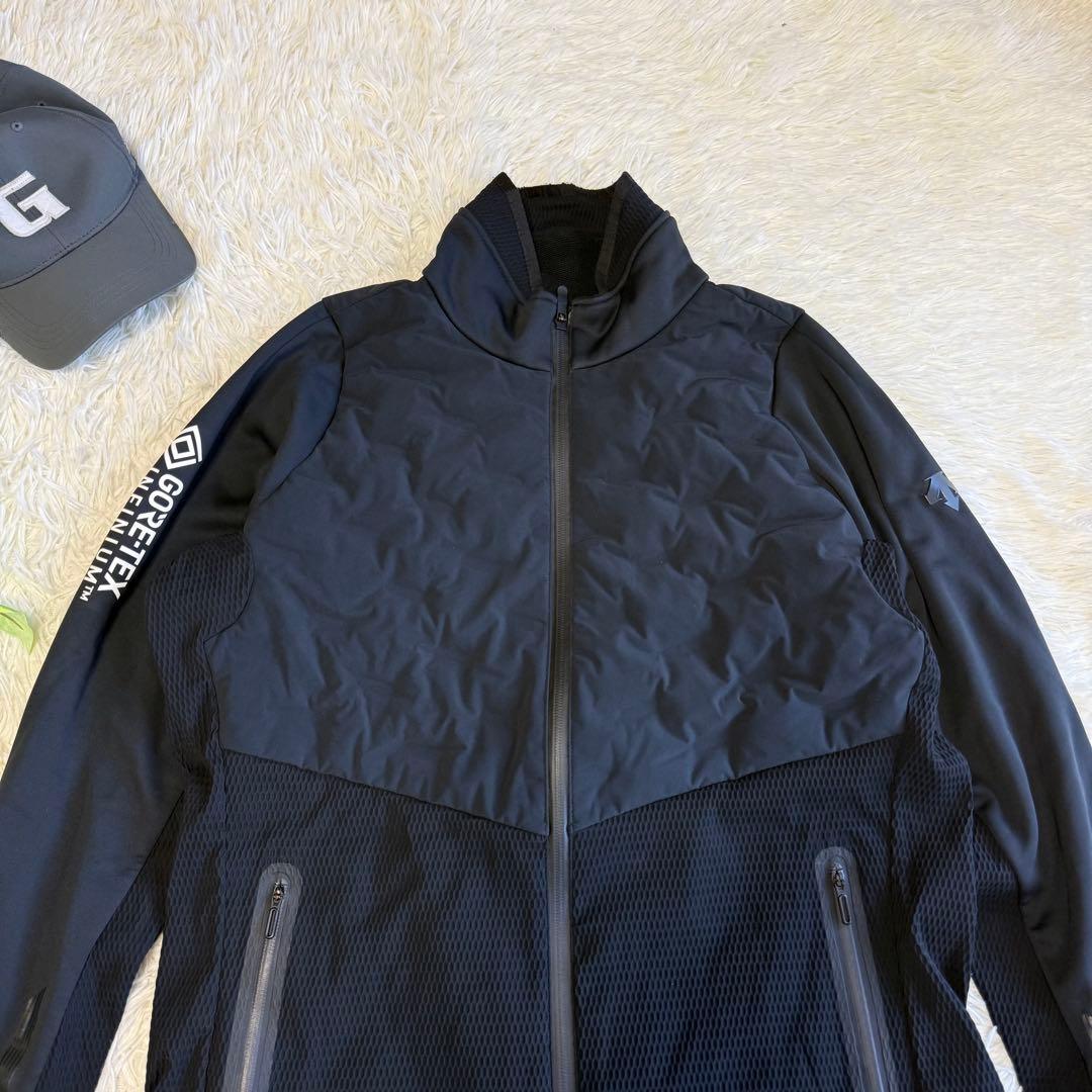 【デサントゴルフ】美品ダウンジャケット g-arc XOサイズ メンズ ブラック