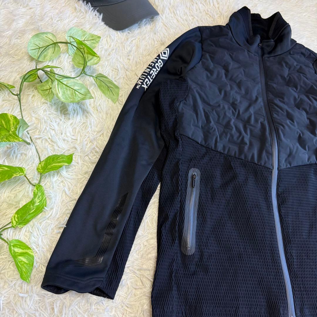 【デサントゴルフ】美品ダウンジャケット g-arc XOサイズ メンズ ブラック