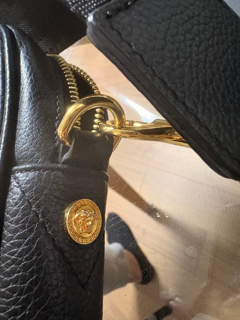 【3さん専用】 VERSACE ヴェルサーチ　ショルダーバック黒