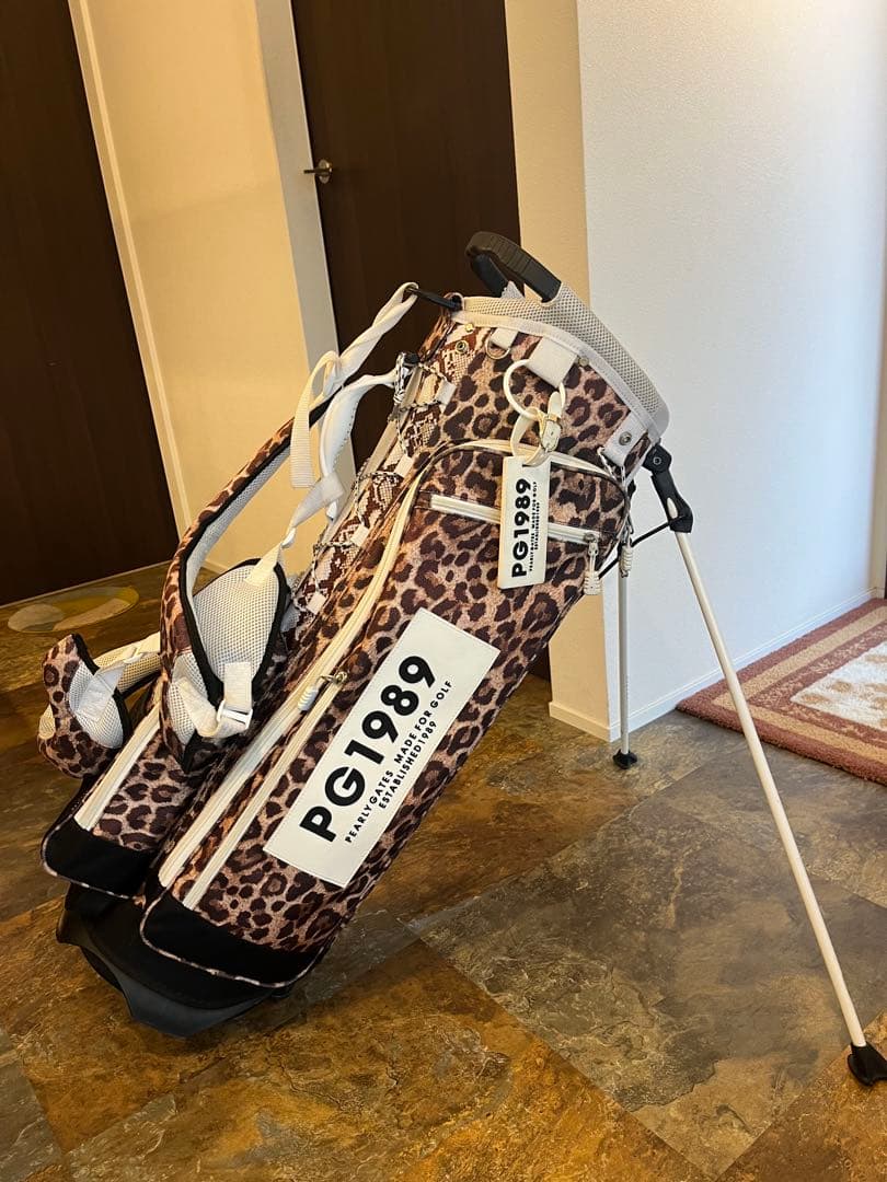 【限定柄】パーリーゲイツ ヒョウ柄 ゴルフバッグ　キャディーバッグ