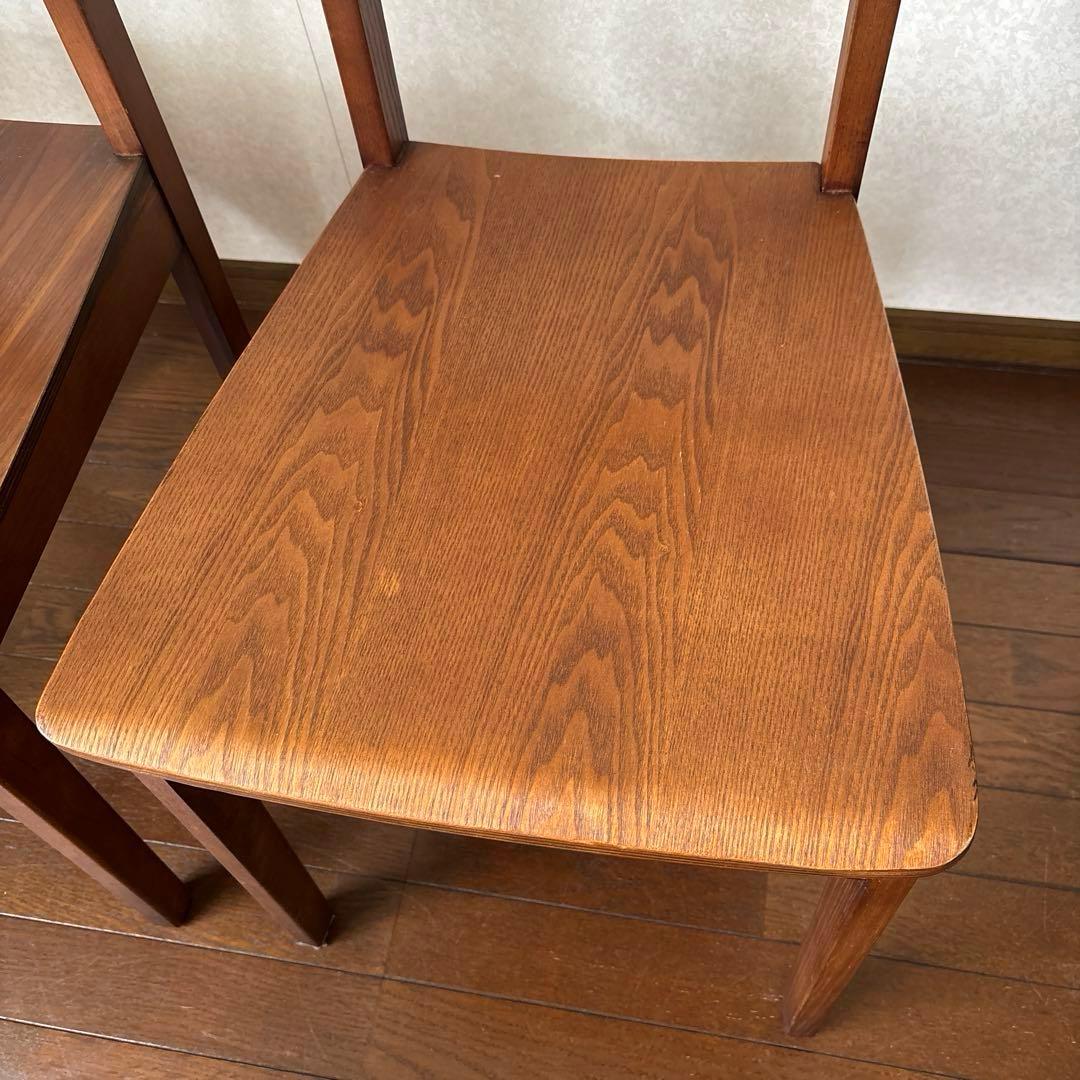 【良品】NOCE ダイニングチェア ベントウッド アンティーク調 ２脚セット ②